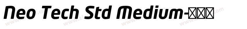 Neo Tech Std Medium字体转换